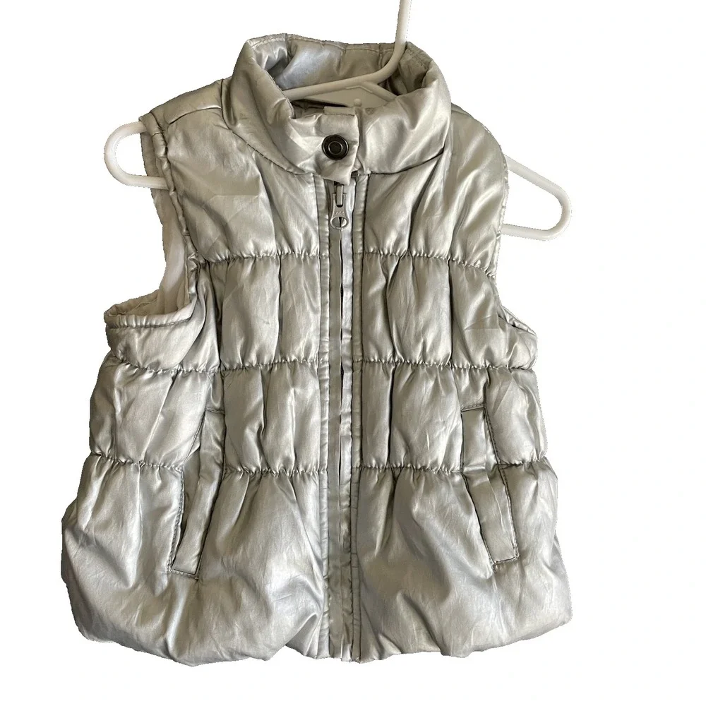 Buffalo David‎ Bitton Toddler Puff Grey Zip Vest, 2T